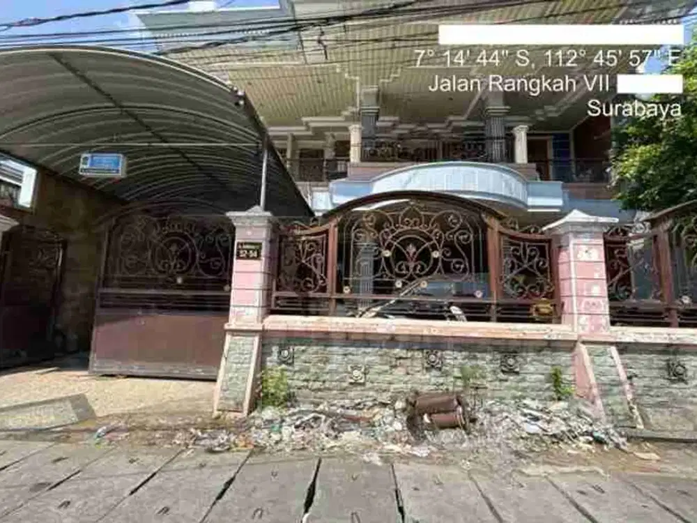 Dijual via lelang Rumah 2 lantai jln. Rangkah VII no. 52-54,kel. Rangkah , kec. Tambaksari SURABAYA,