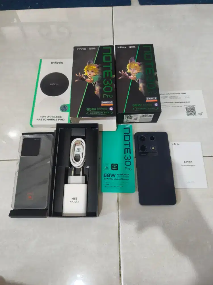 Infinix note 30 pro 8/256 magic black asli indonesia