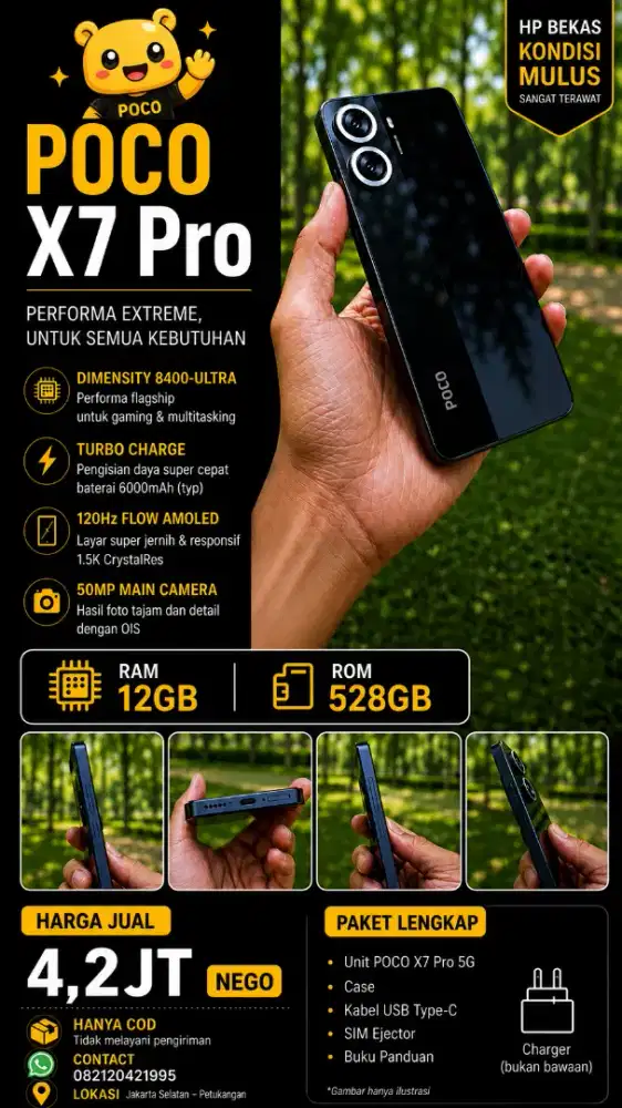 Poco x7 pro 5g second 12/528