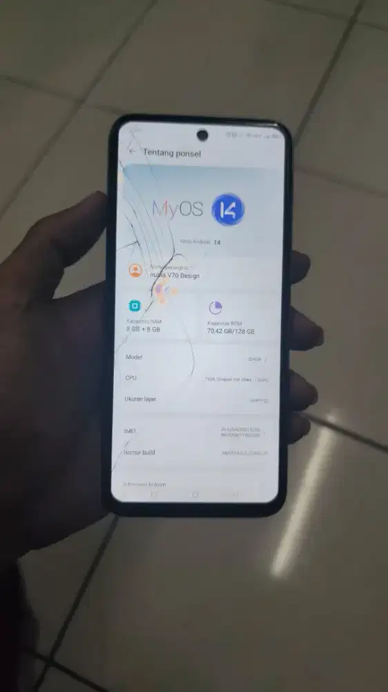 Nubia V70 Design 8+8/128 Batangan