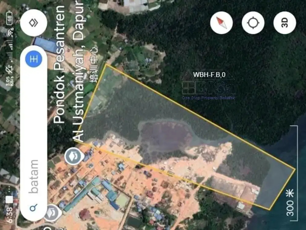 Lahan Industri Sea Front Dapur 12 Tanjung Uncang