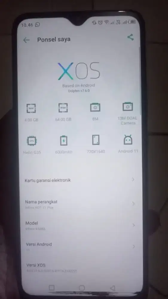 Infinix Hot 11 Play (RAM 4GB / ROM 64GB)