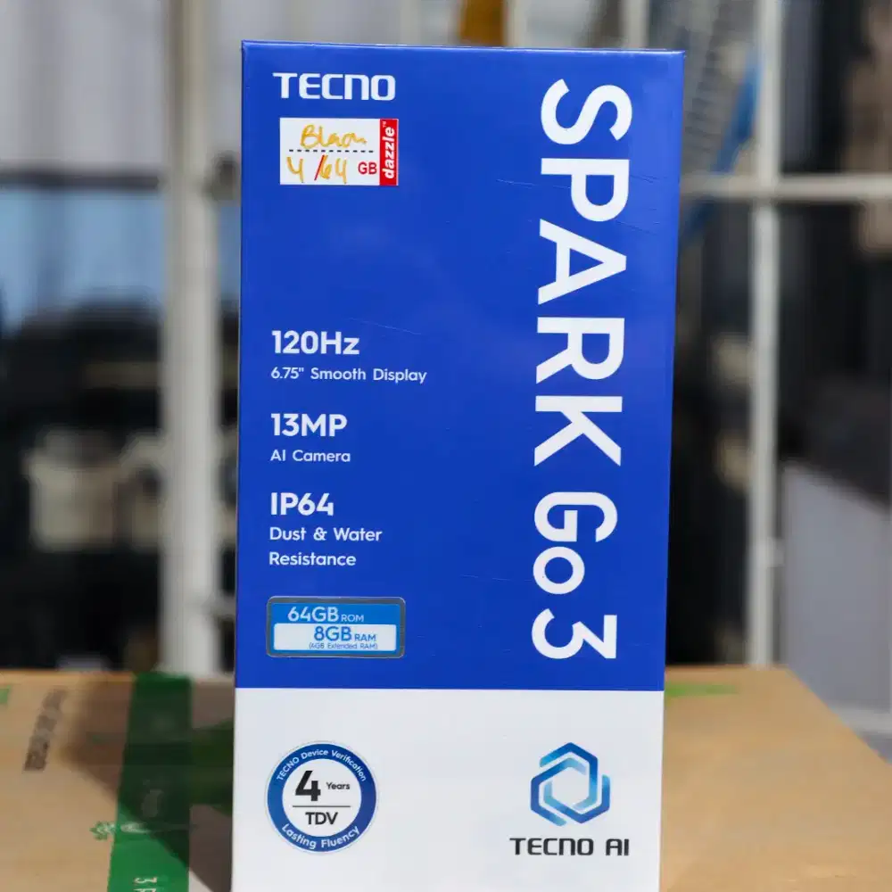TECNO SPARK GO 3 RAM 4+4/64 NEW