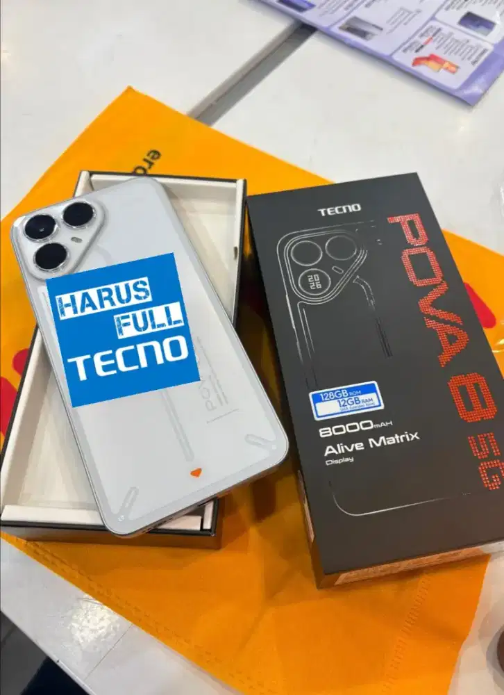 NEW TECNO POVA 8 5G, Dengan Baterai Besar 8000 mAh, Free Gift Spesial