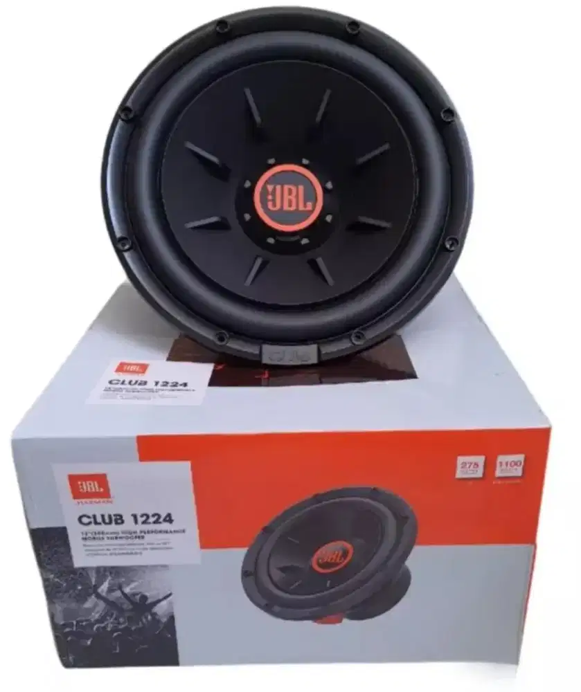 Subwoofer 12, merk JBL Club 1100watt, barang baru nyala normal,di dps