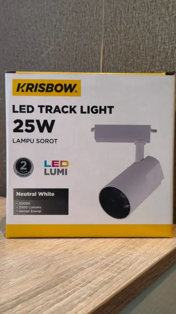Lampu Sorot Krisbow LED Track Light 25W - Neutral White