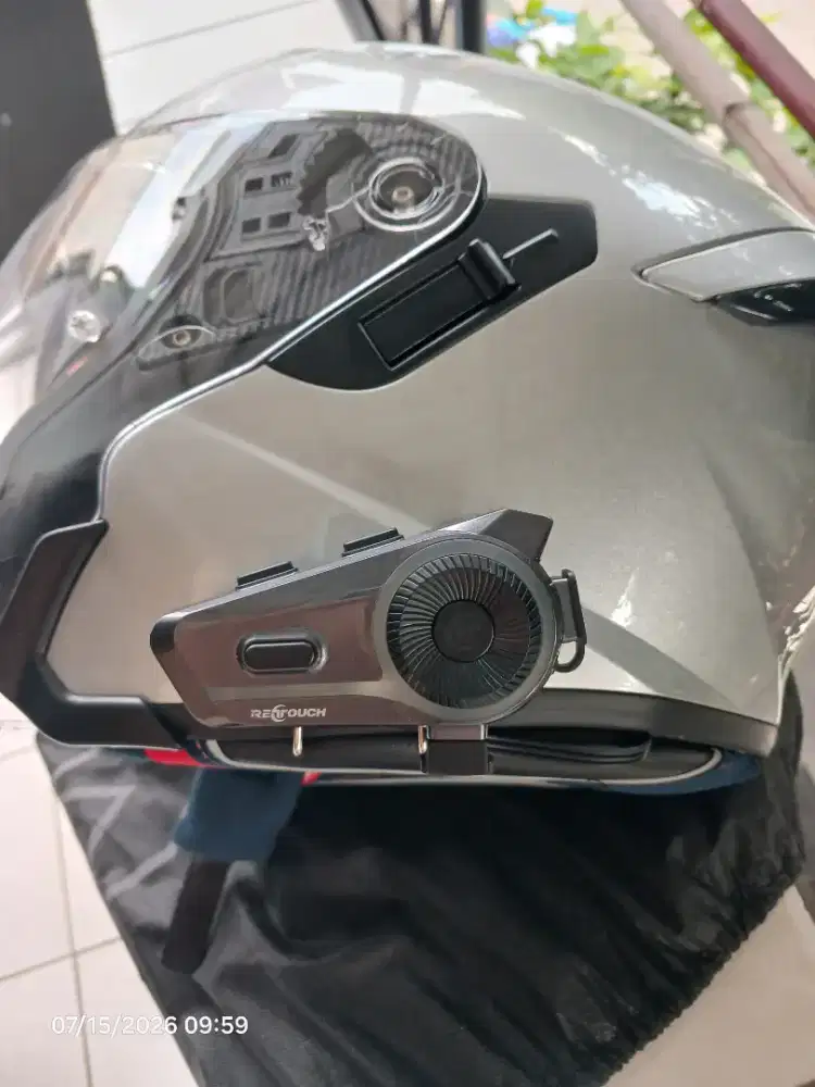 Helm INK Terra 2 size M warna Silver include Retouch