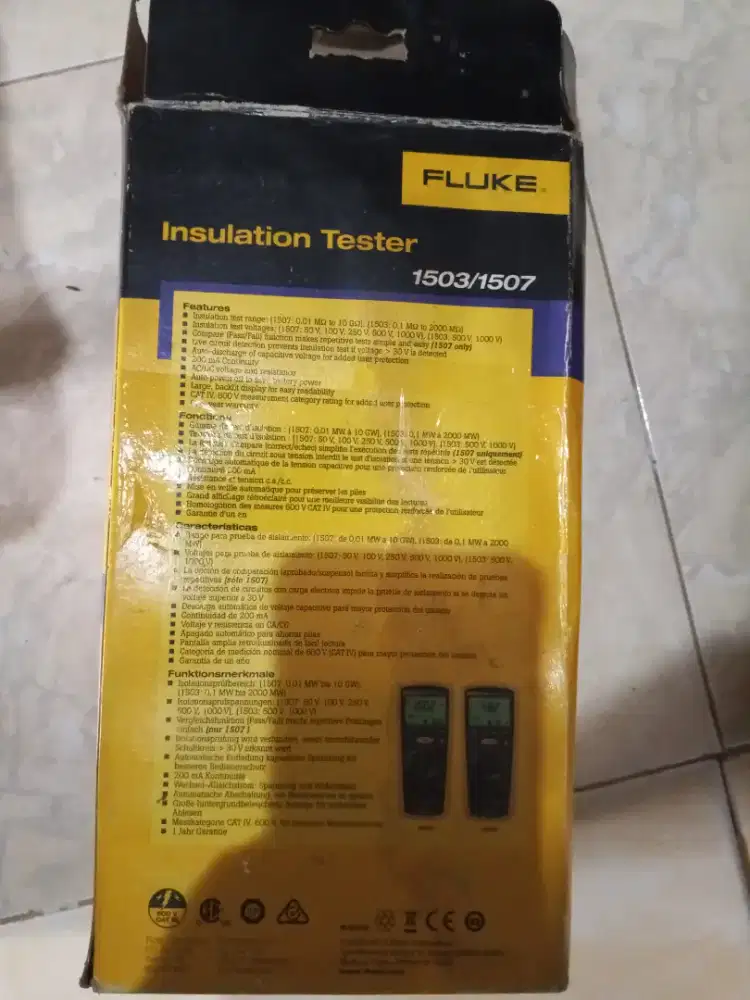 Insulation Tester Fluke 1507