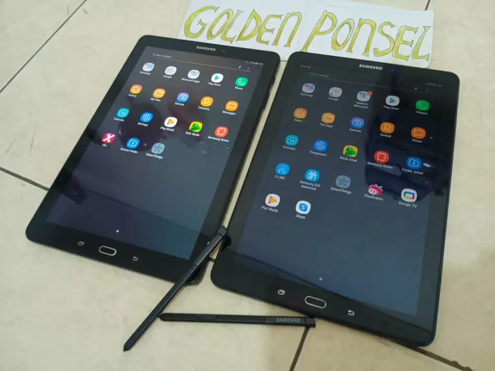 Samsung Tab 10inch+Spen(4G+sim) Ram3Gb/16Gb.perfect#Golden Ponsel