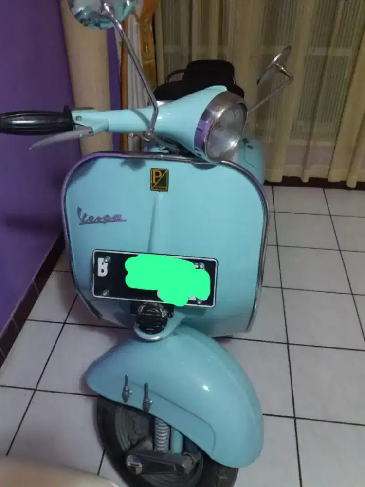 Vespa VBB 1962 warna biru muda kondisi bagus