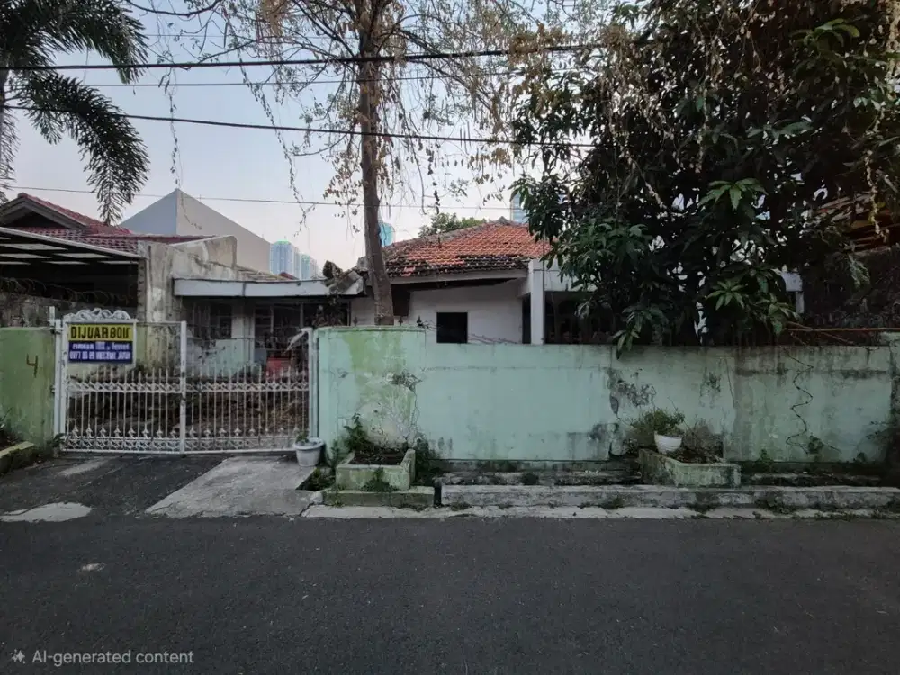 Dijual Murah Rumah Tua di Belakang Wisma Mandiri Tomang Akses TOL dalam Kota
