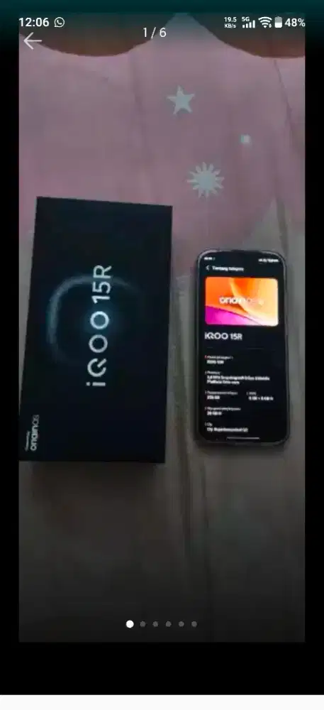Iqoo 15R like new 8/256gb silver 8bit termurah se olx