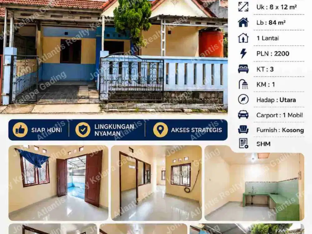 Dijual Rumah di perum Taman Sentosa, Cikarang