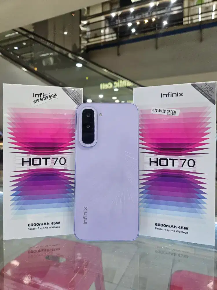 INFINIX HOT 70 4G RAM 6/256GB GARANSI RESMI 1 TAHUN