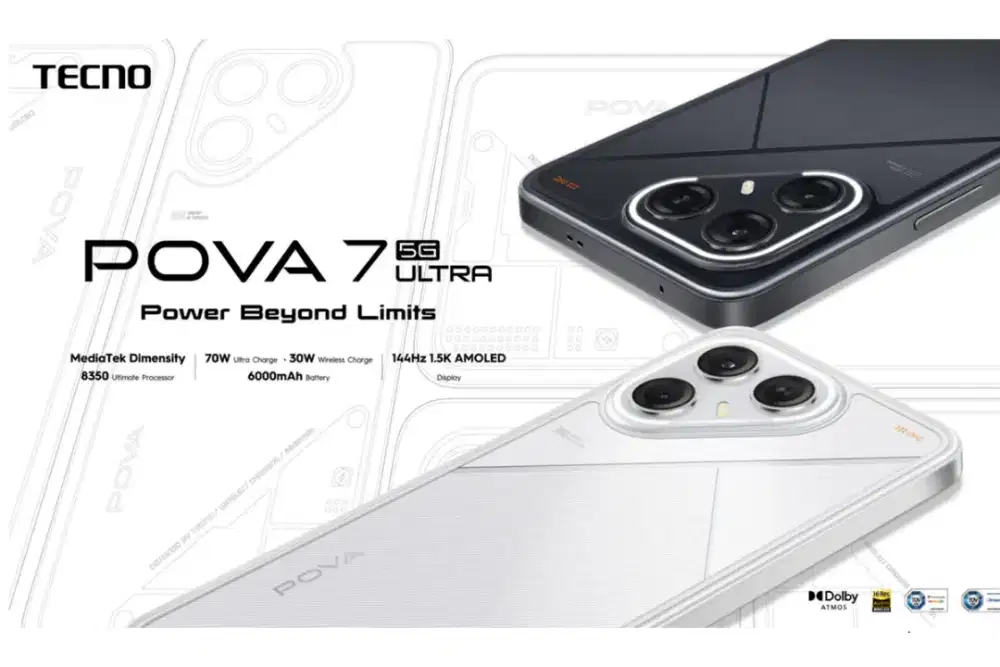 TECNO POVA 7 5G Ram 16GB (8GB+8GB) + memori 256GB