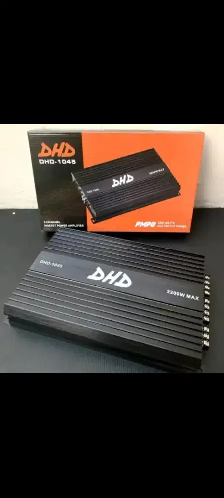 Power Audio 4channel merk DHD, barang baru normal, harga 700rb, di dps