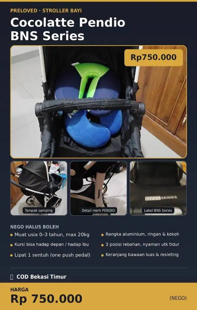 Stroller Pendio