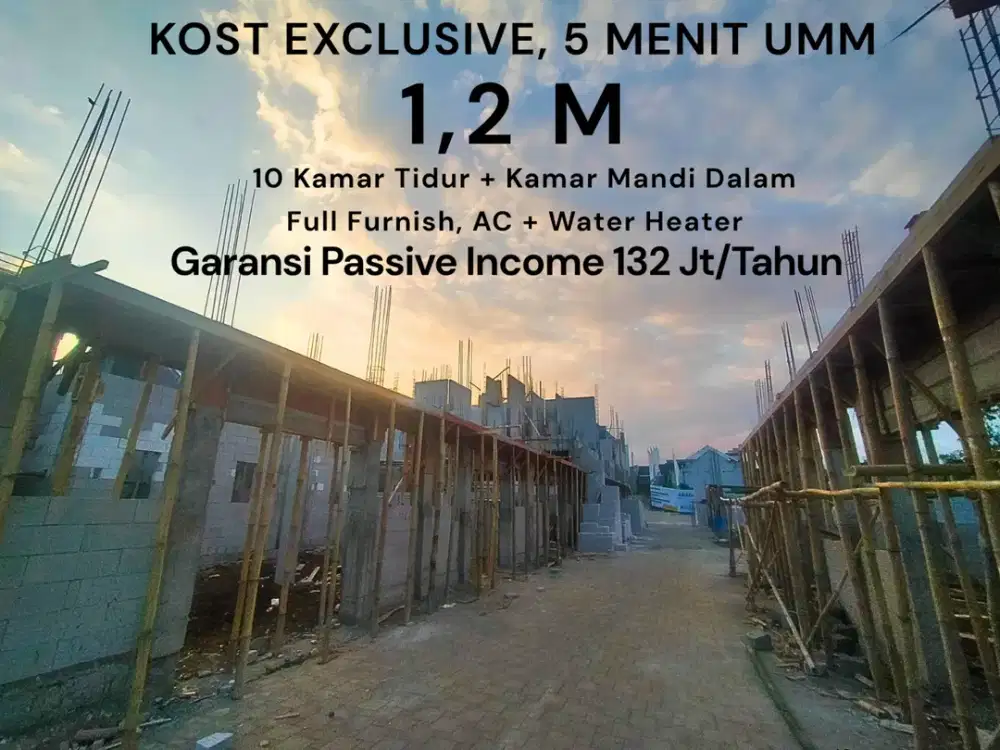Pendapatan Ratusan Juta Setahun Jual Kos Malang 5 Menit UMM Tlogomas Malang SHM