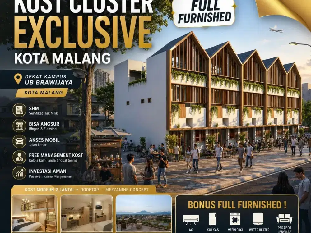 Kost Exclusive 1M an Dekat UB Promo Garansi Okupansi