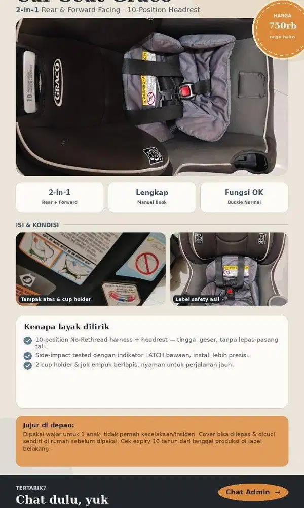 Car Seat Graco Hitam