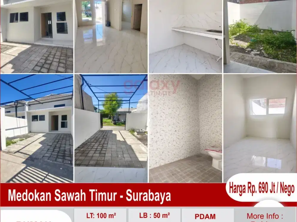 Rumah Baru Siap Huni Di Medokan Sawah Timur Surabaya