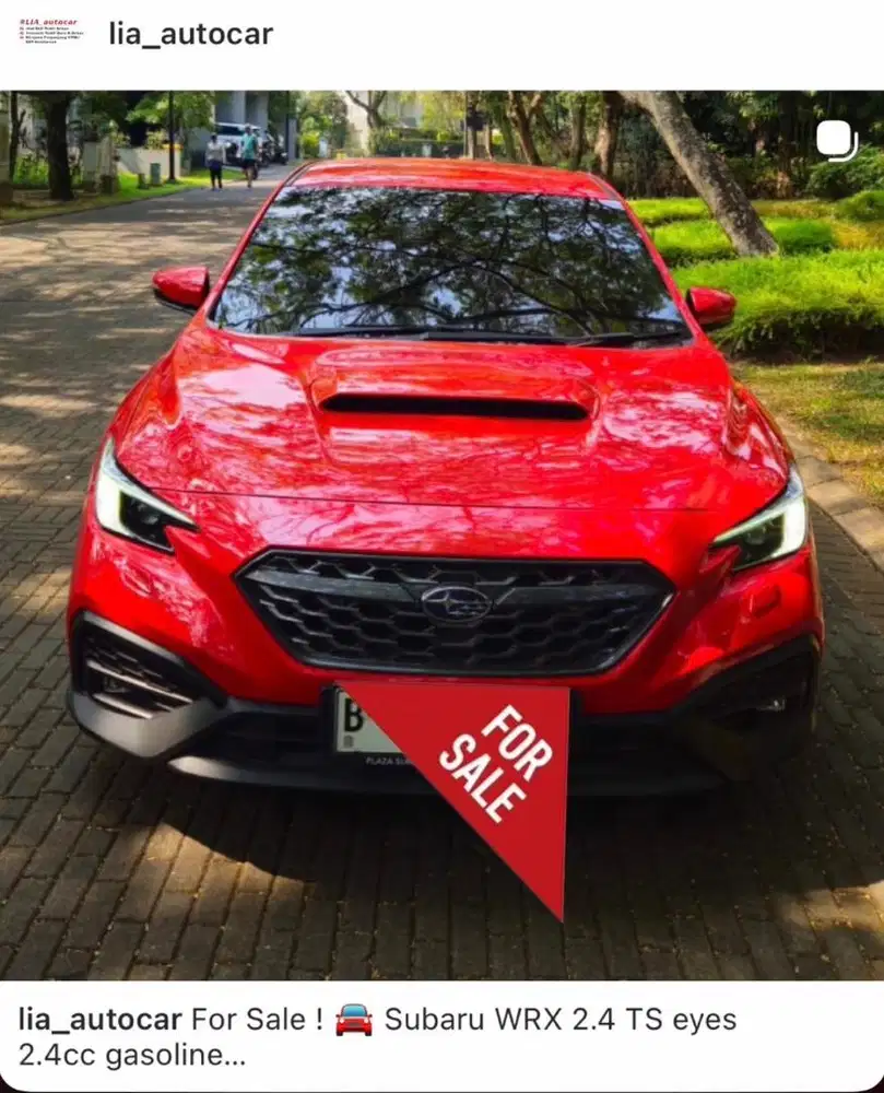Garansi 5th Subaru WRX TS Eyesight AWD 2.4 Turbo AT