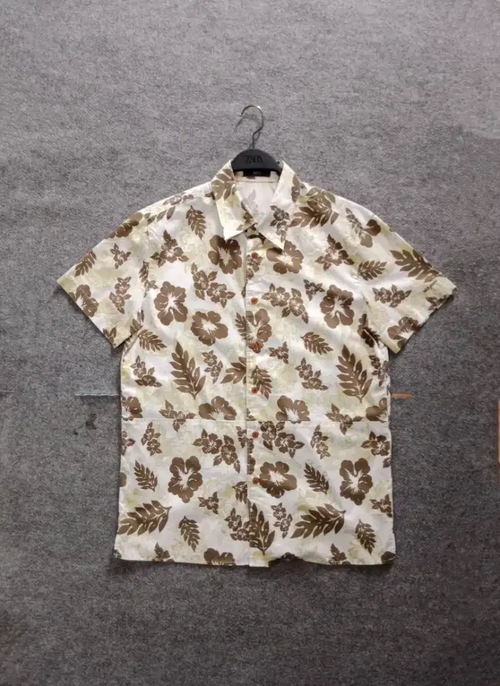 Kemeja motif hawaii NIX size L