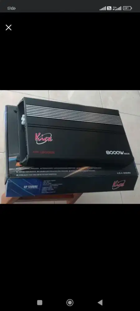 Power Monoblock merk Kick type HP1200DE, kondisi power baru, di dps