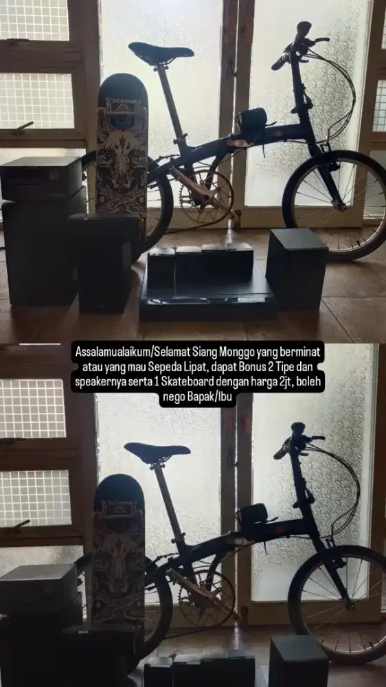 Jual Sepeda Lipat Bonus Skateboard dan 2Tipe