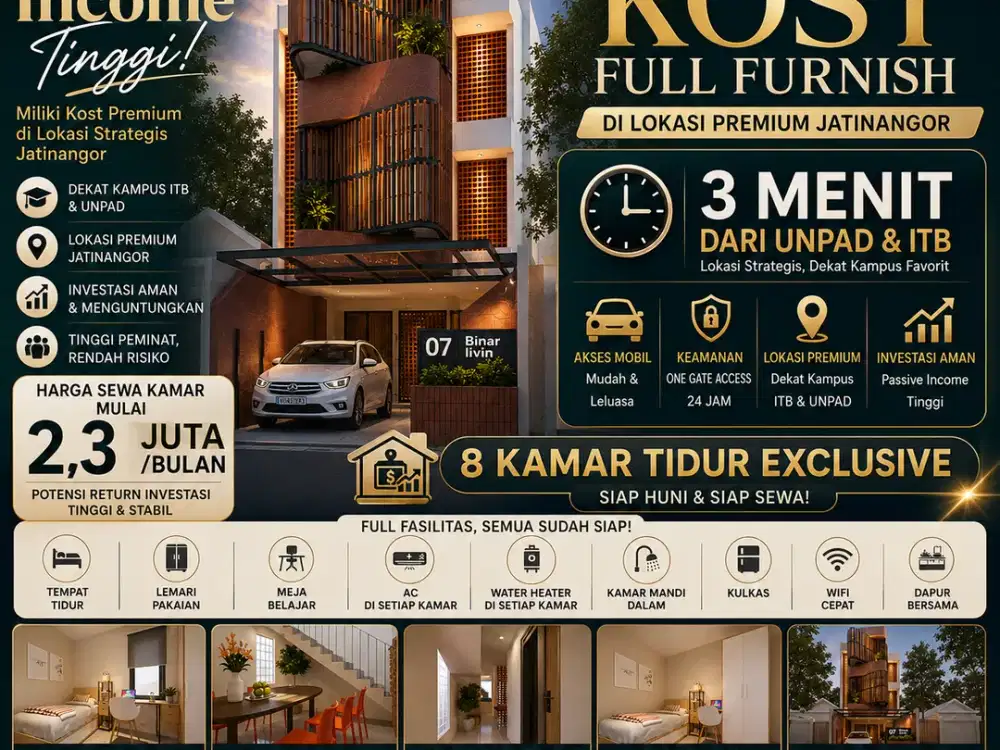 Investasi Kost Dekat Kampus dengan Prospek Cerah di Jatinangor