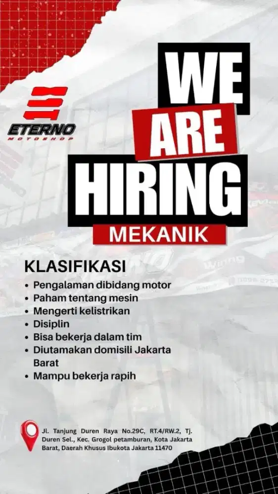 Loker Mekanik Motor