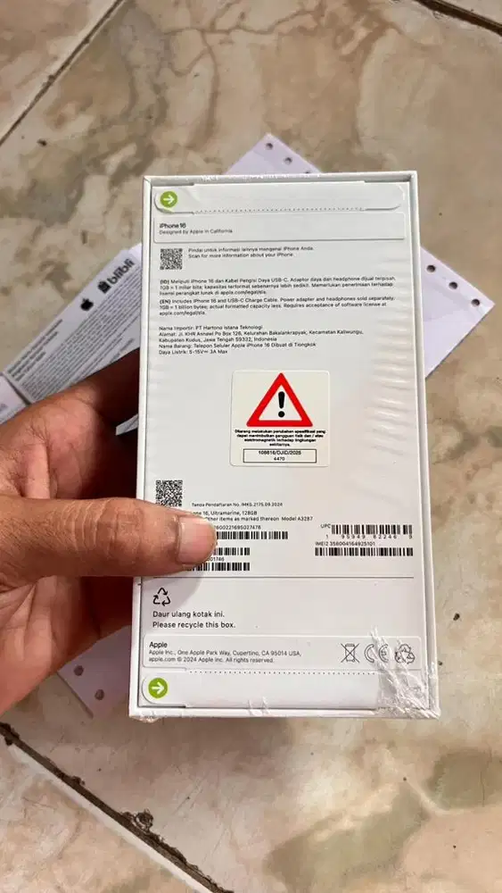 Iphone 16 Ultramarine 128 gb segel