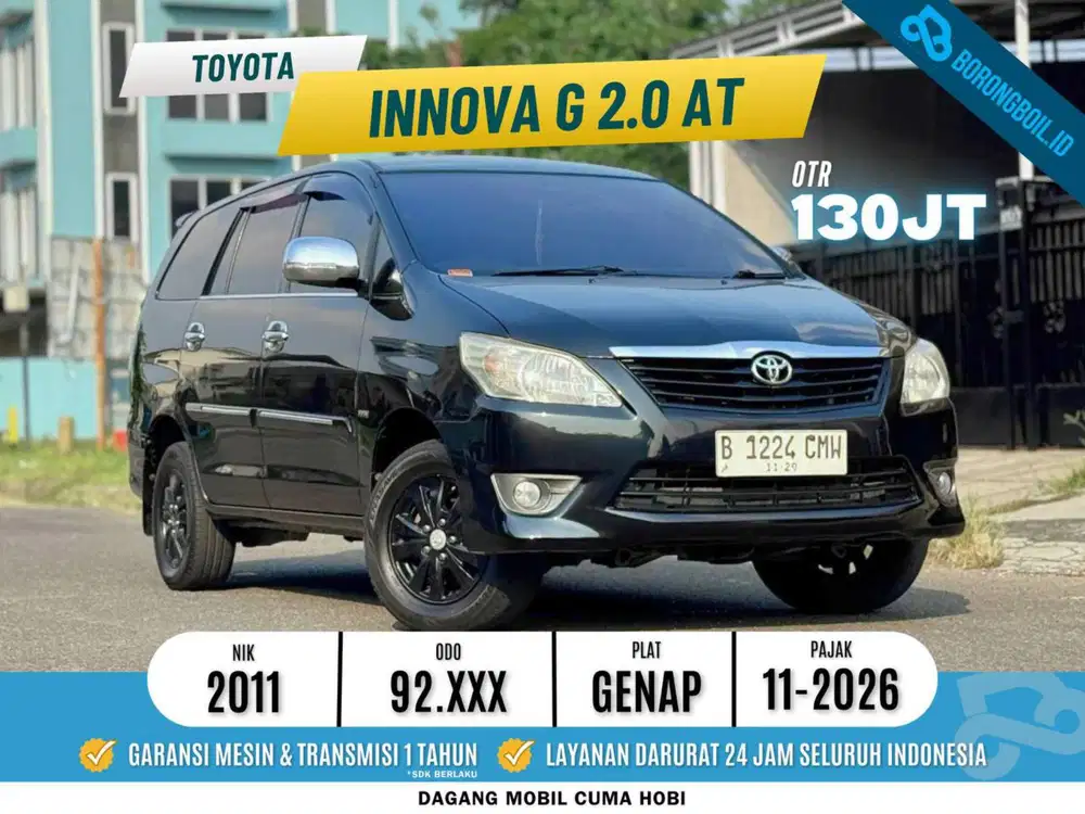 Low km.. Toyota Kijang Innova 2.0 G At 2011 Bensin