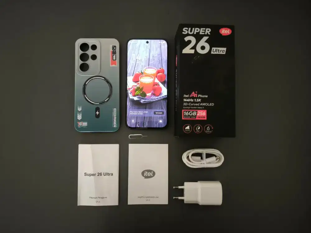 Itel Super S26 Ultra 8/256 - Fullset Istimewa, Garansi Resmi