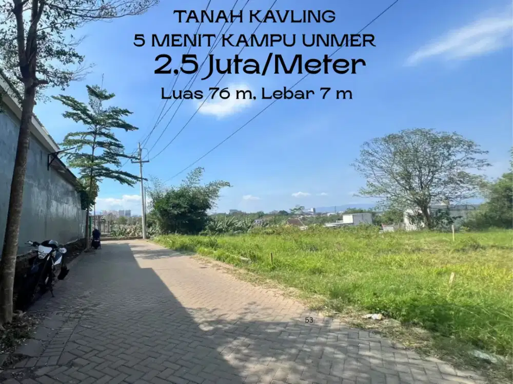 5 Menit Alun alun Malang Untuk Dibangun Rumah Tanah Malang Lebar Jalan 6 Meter