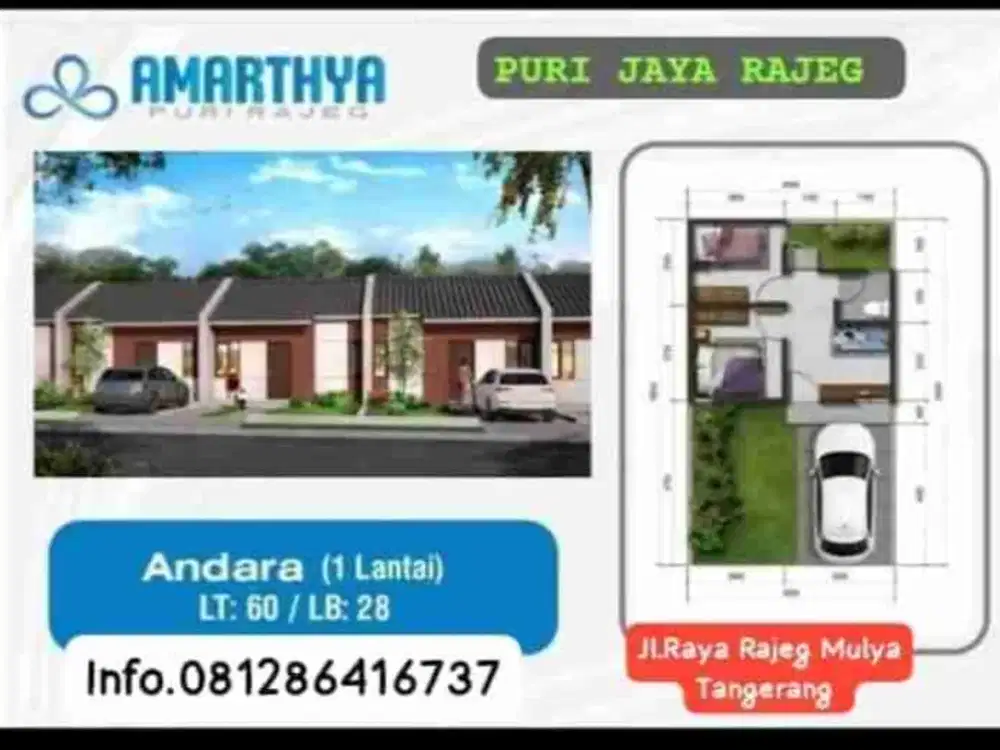 perumahan Baru Puri jaya rajeg Tangerang DP 0