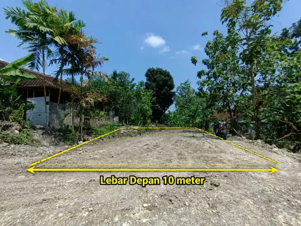 DIJUAL TANAH PEKARANGAN GAMPING SLEMAN DEKAT UMY, EXIT TOL, SHM SIAP BANGUN