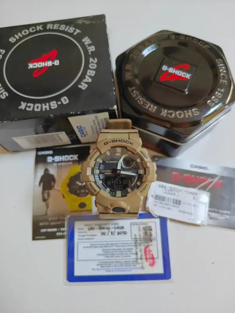 Casio G-Shock G-Squad GBA-800UC-5ADR original bekas bagus normal semua