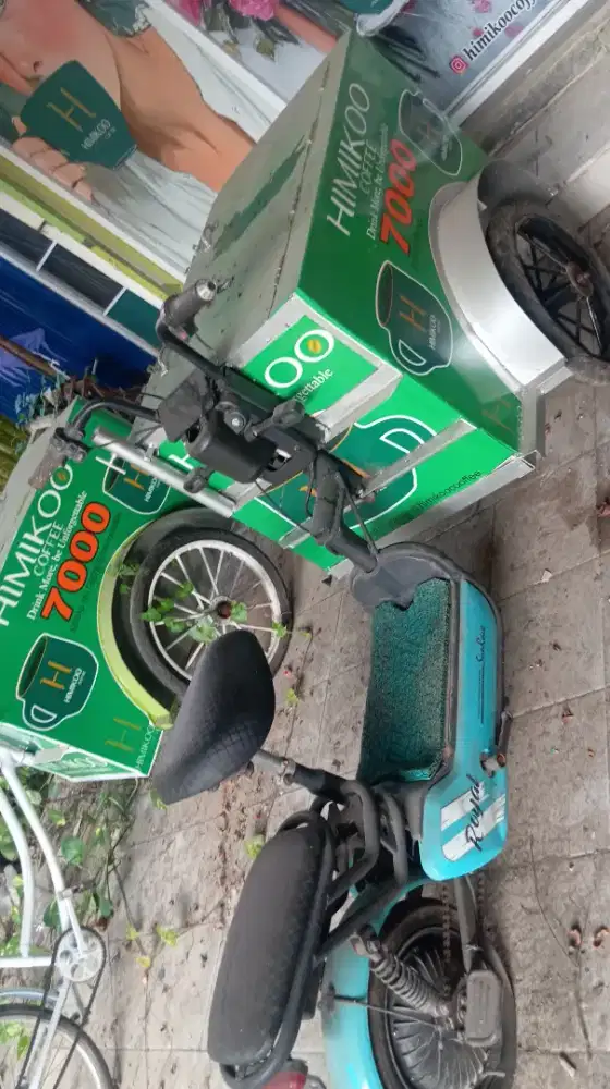 Sepeda listrik usaha kopi