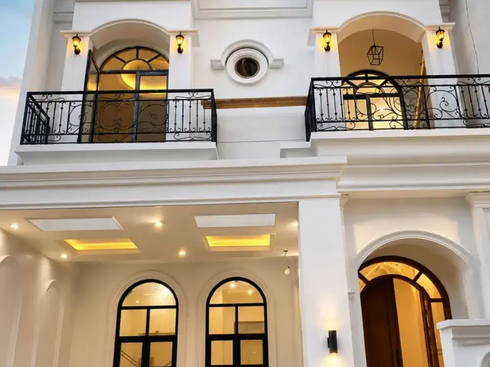 DIJUAL Baru Rumah American Style 3Lt Berfurnish Siap Huni Lingkungan Nyaman Dg One Gate System Dekat RS Puri Bunda dan Pusat Kota di Sulfat Utara