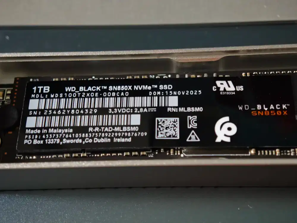 SSD NVME WD BLACK SN850X 1TB