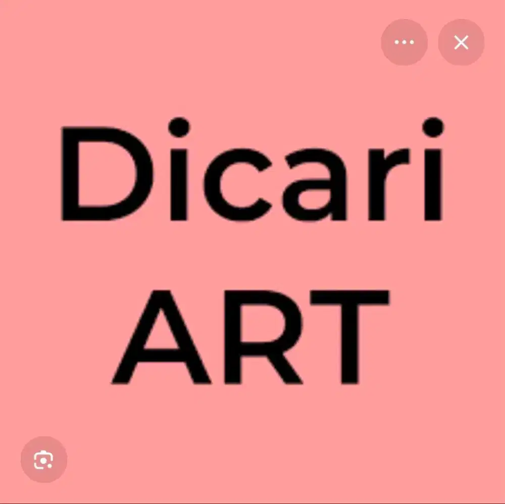 DI Cari ART Menginap
