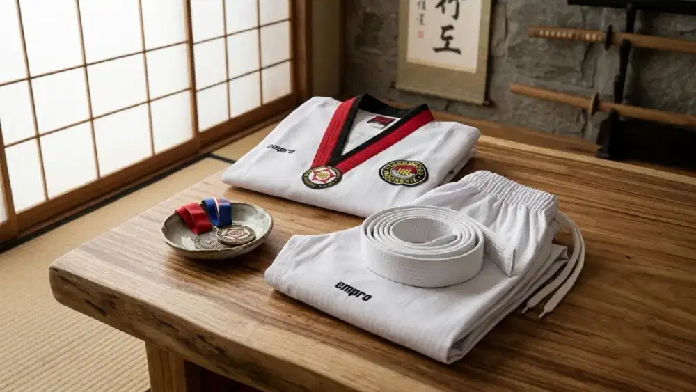 Seragam taekwondo size 12 tahun
