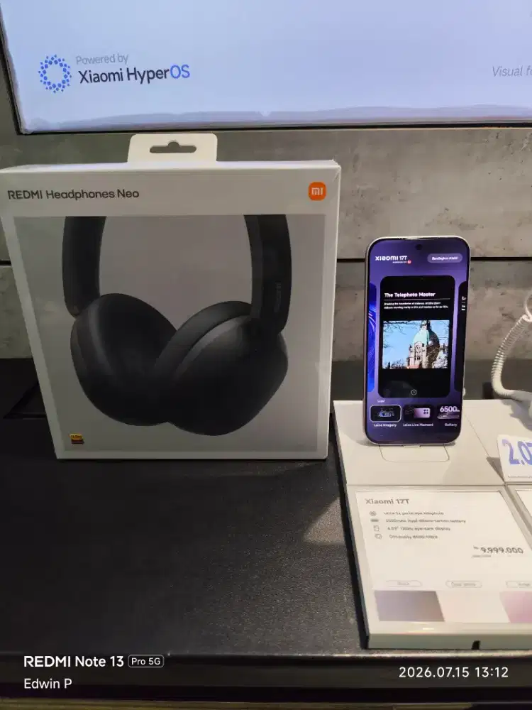 Xiaomi 17T 12/512Gb free redmi headphone neo