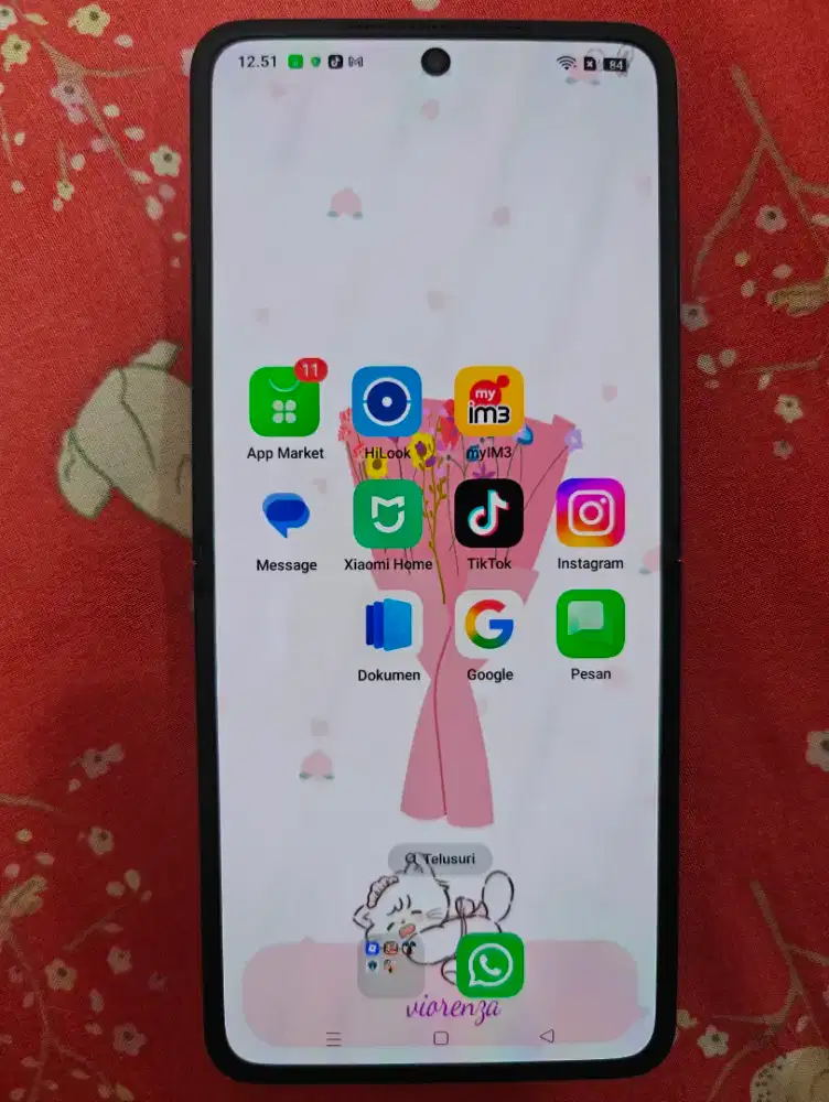 Oppo find n2 flip ram 8+8 internal 256 gb kondisi mulus komplit semua