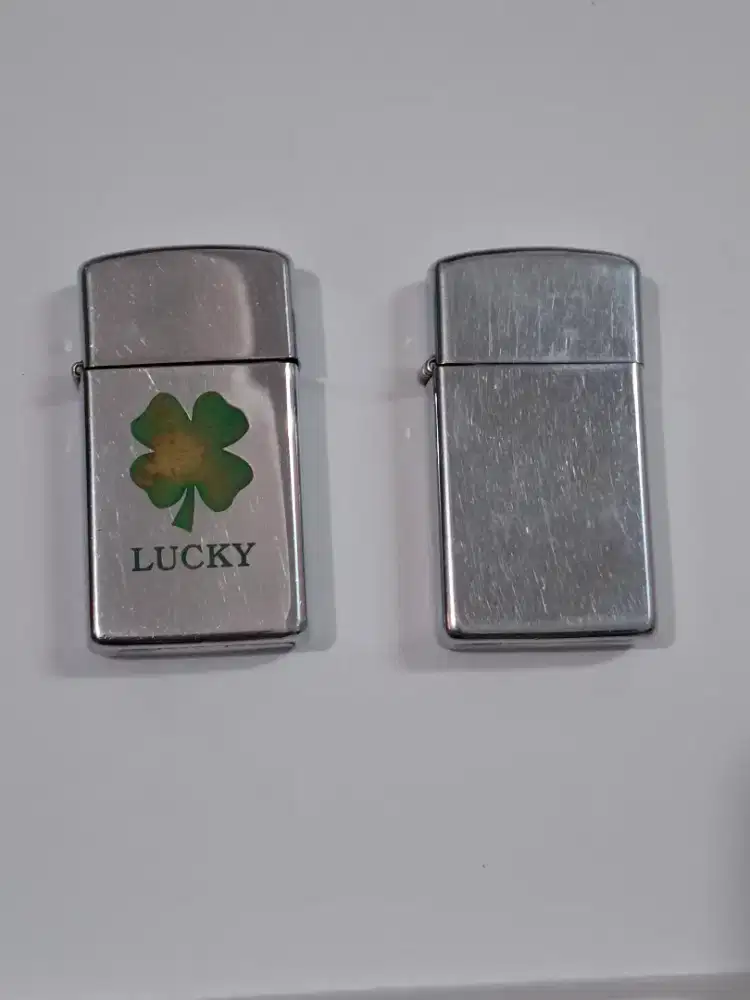 Zippo slim clover dan solid brass (harga satuan)
