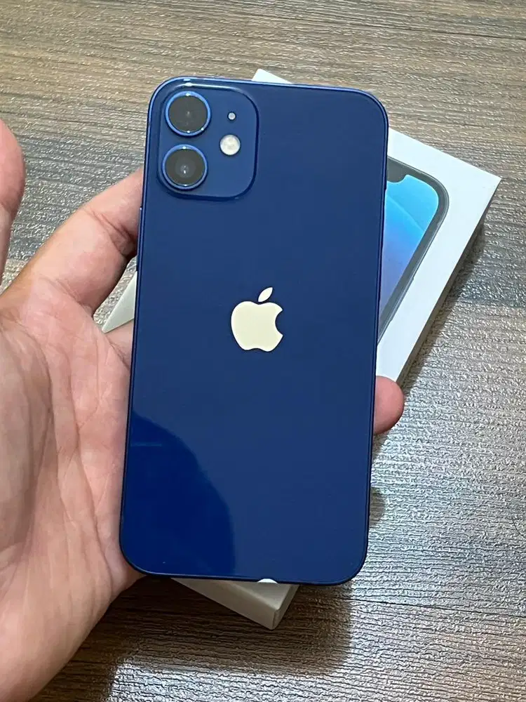 Iphone 12 Mini Biru 128GB Mulus