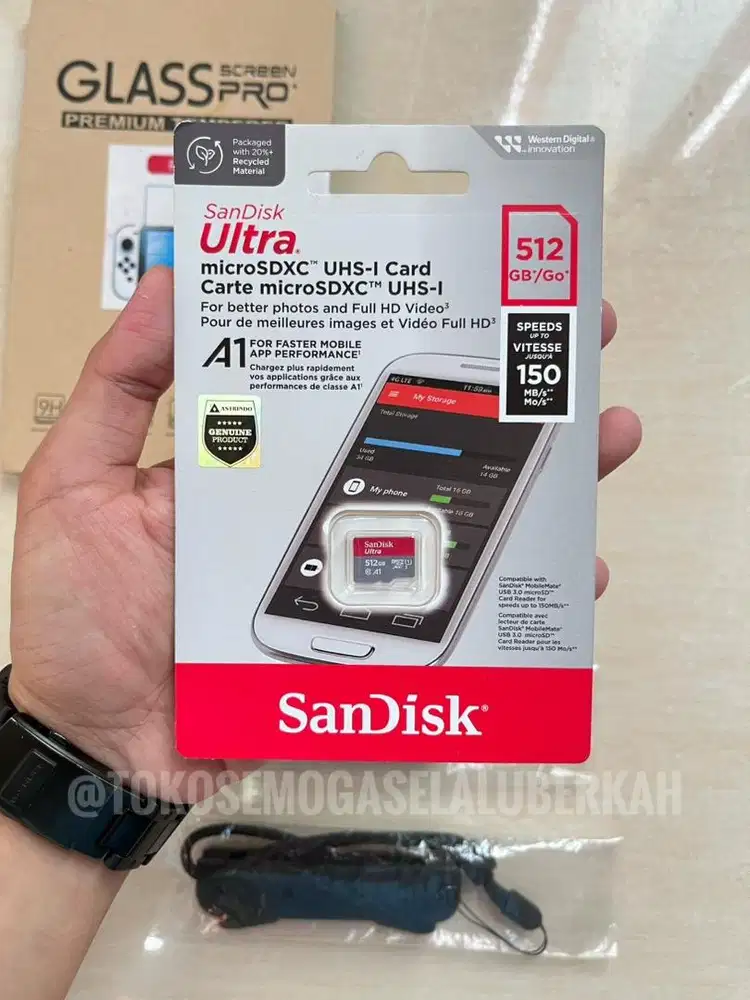 Micro SD Sandisk A1 512GB / Sd card / Memory Card Sandisk Original New