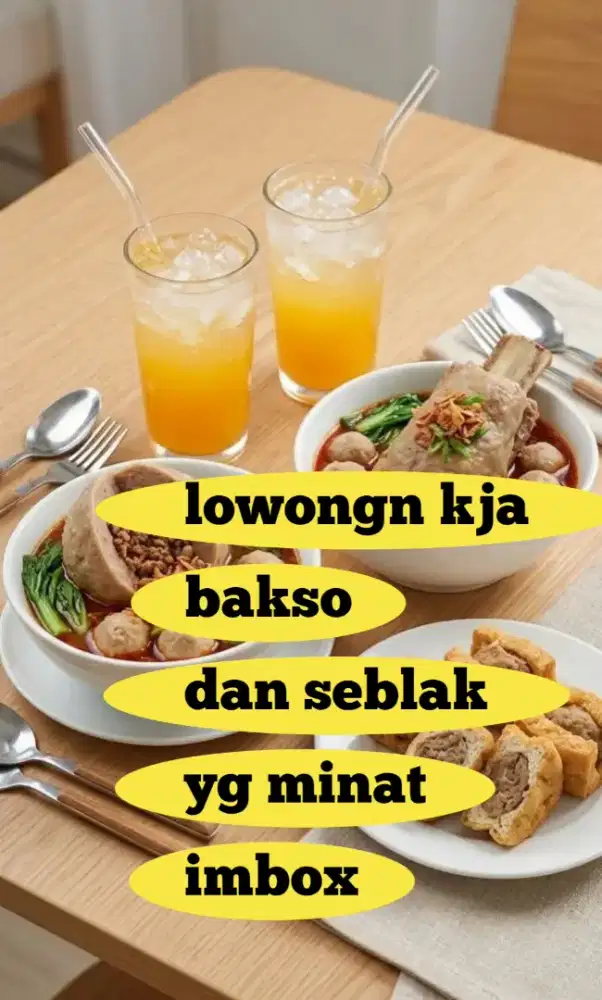 yg mau kja fi seblak bakso