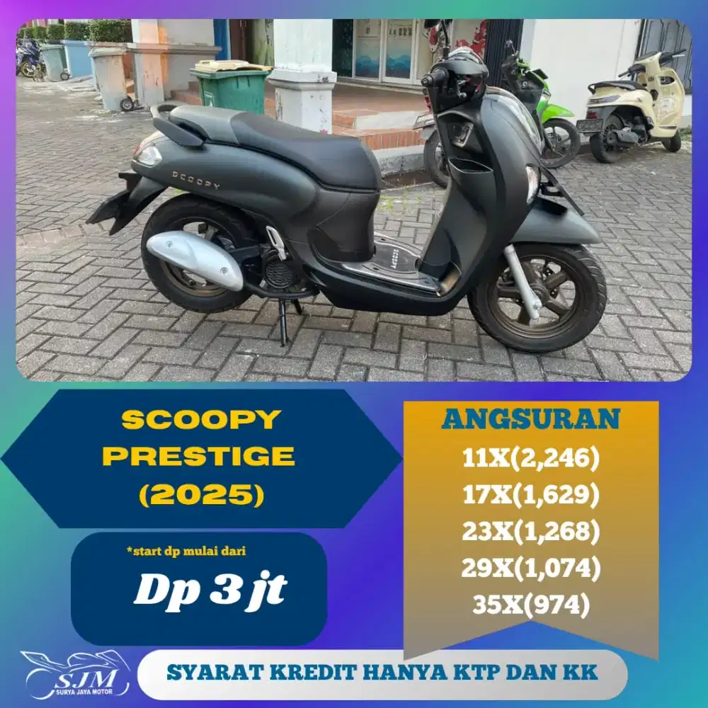 HONDA SCOOPY PRESTIGE 2025 CASH & KREDIT